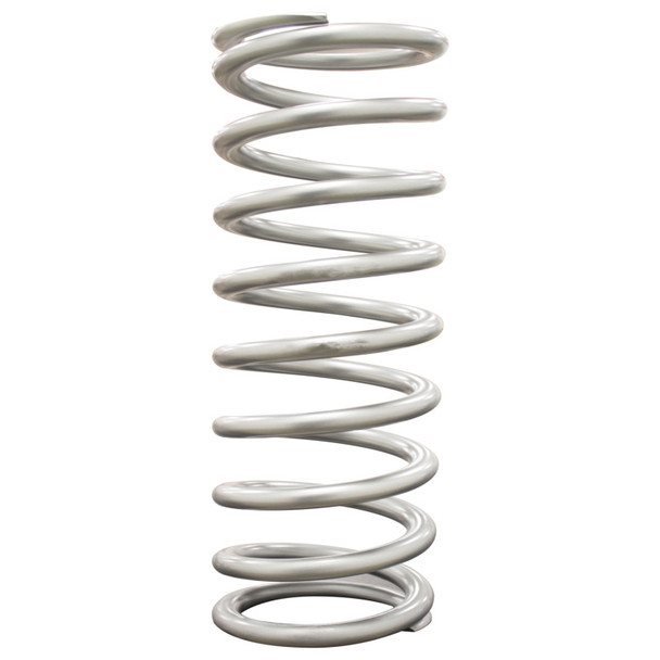 QA1 2-1/2in ID High Travel Spring - 12in Length x 200lbs/in - Silver Powder Coated - MSM-T-448394