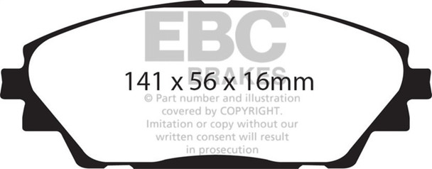 EBC 2020+ Mazda CX-30 2.5L Greenstuff Front Brake Pads - MSM-T-504836