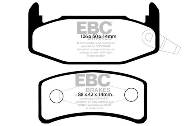 EBC 88-90 Buick Regal 2.8 Greenstuff Rear Brake Pads - MSM-T-37930