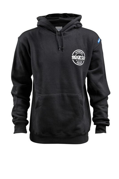 Sparco Sweatshirt Hooded S-Seal Blk Med - MSM-T-4369978