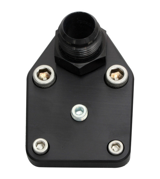 Moroso Chevrolet Small Block Fuel Pump Block-Off Plate w/Fitting - Billet Aluminum - MSM-T-405917