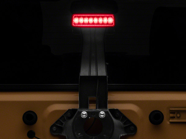 Raxiom 07-18 Jeep Wrangler JK Axial Series Hyper Flash LED Third Brake Light- Red - MSM-T-598201