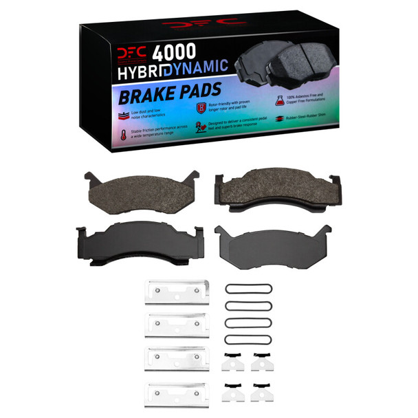 DFC 73-97 Chrysler Imperial Front 4000 HybriDynamic Brake Pads and Hardware Kit - MSM-T-916744