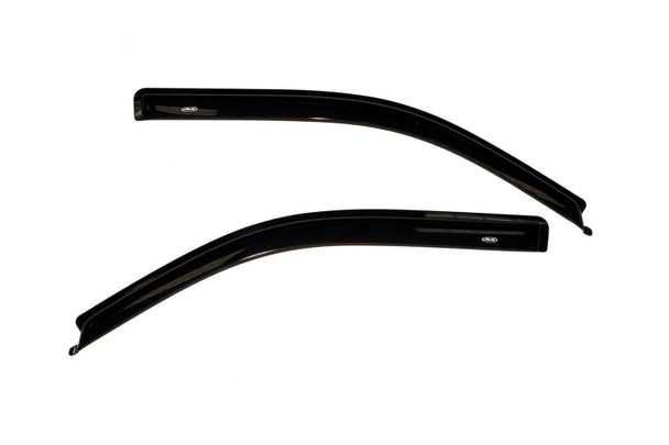 AVS 09-14 Ford F-150 Standard Cab Ventvisor Outside Mount Window Deflectors 2pc - Smoke - MSM-T-157107