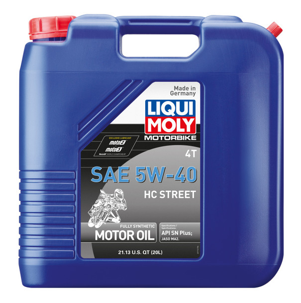 LIQUI MOLY 20L Motorbike 4T SAE 5W40 HC Street - LIQUIMOLY20416