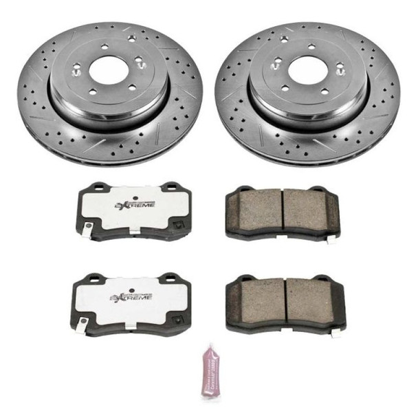 Power Stop 10-16 Hyundai Genesis Coupe Rear Z26 Street Warrior Brake Kit - POWERSTOPK6165-26