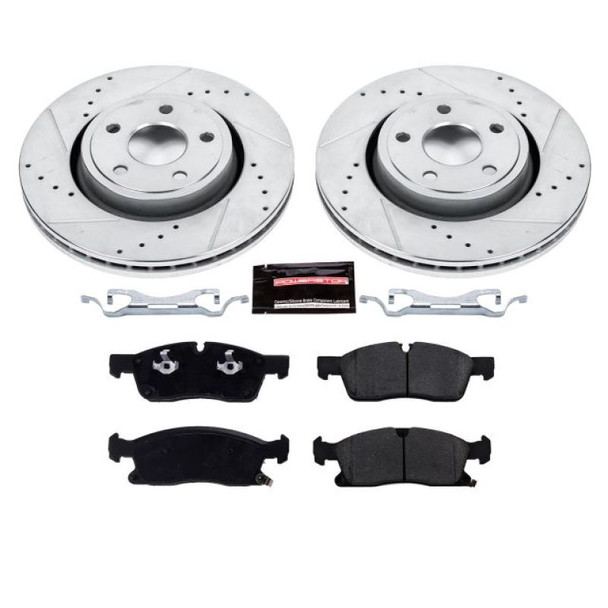 Power Stop 16-19 Jeep Grand Cherokee Front Z23 Evolution Sport Brake Kit - POWERSTOPK7133