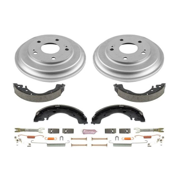 Power Stop 12-15 Honda Civic Coupe Rear Autospecialty Drum Kit - POWERSTOPKOE15398DK