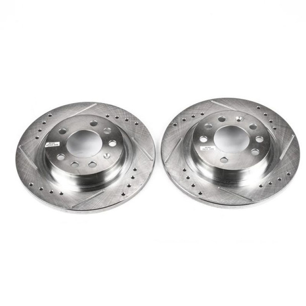 Power Stop 06-09 Pontiac Solstice Rear Evolution Drilled & Slotted Rotors - Pair - POWERSTOPAR82109XPR