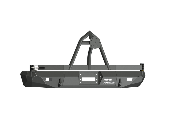 Road Armor 99-07 Ford Excursion Stealth Rear Winch Bumper w/Tire Carrier - Tex Blk - ROADARMOR61208B