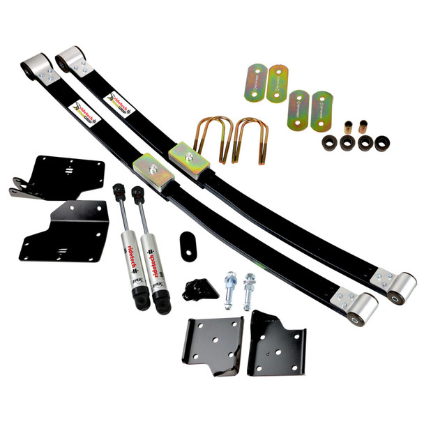 Ridetech 67-70 Ford Mustang Composite Leaf Spring w/ HQ Shock Kit - 2in Drop - RIDETECH12104810