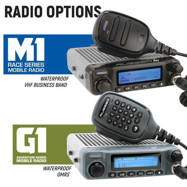 Rugged Rad Kawasaki Teryx KRX Complete Comm Kit w/ BTI and 2-Way - STX Stereo / G1 GMRS / Dash Moun - RUGGEDRADIOSKRX-STX-G1-HK
