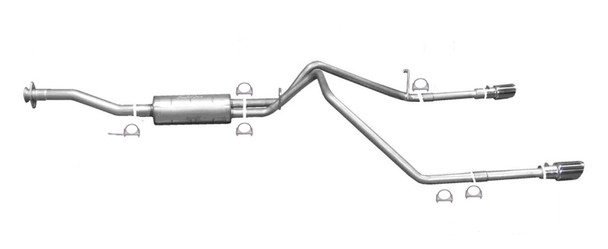 Gibson 15-22 Chevrolet Colorado LT 2.5L 2.25in Cat-Back Dual Split Exhaust - Stainless - GIBSON65586