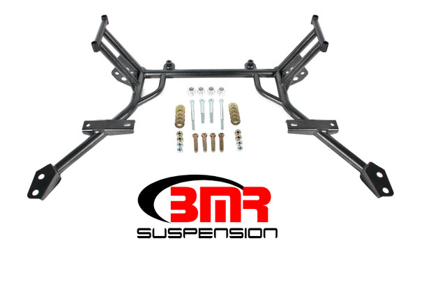 BMR 05-10 S197 Mustang K-Member w/ No Motor Mounts and STD. Rack Mounts - Black Hammertone - BMRSUSPENSIONKM009H