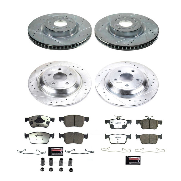 Power Stop 21-22 Ford Bronco Sport Front & Rear Z36 Truck & Tow Brake Kit - POWERSTOPK8644-36