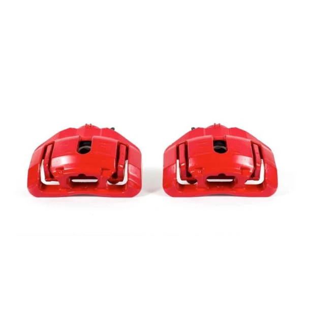 Power Stop 09-11 BMW 335d Front Red Calipers w/Brackets - Pair - POWERSTOPS3334