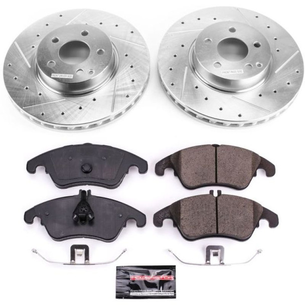 Power Stop 2014 Mercedes-Benz C300 Front Z23 Evolution Sport Brake Kit - POWERSTOPK7496