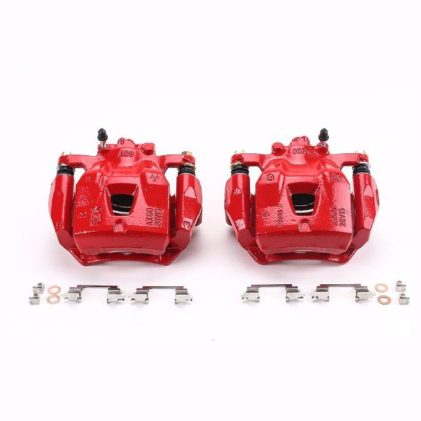 Power Stop 97-01 Lexus ES300 Front Red Calipers w/Brackets - Pair - POWERSTOPS1974