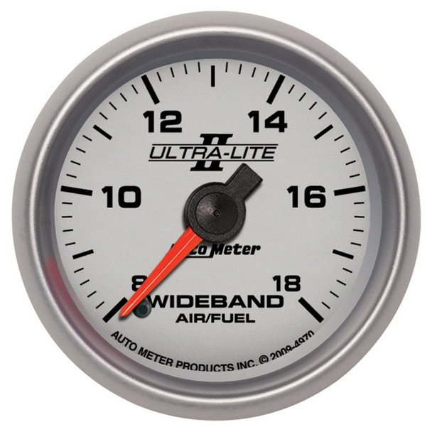Autometer Ultra-Lite II 2 1/16in 8:1-18:1 AFR Analog Wideband FSE Air/Fuel Ratio Gauge - AUTOMETER4970