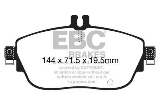 EBC 13+ Mercedes-Benz CLA250 2.0 Turbo Yellowstuff Front Brake Pads - EBCDP42165R