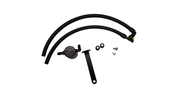 J&L 21-21.5 Ford Bronco 2.3L Ecoboost Passenger Side 3.0 Oil Separator - Black Anodized - J&L3078D-B