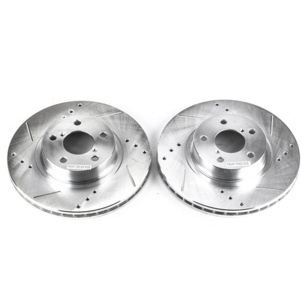 Power Stop 05-06 Saab 9-2X Front Evolution Drilled & Slotted Rotors - Pair - POWERSTOPJBR730XPR