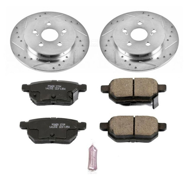 Power Stop 09-10 Pontiac Vibe Rear Z23 Evolution Sport Brake Kit - POWERSTOPK4736