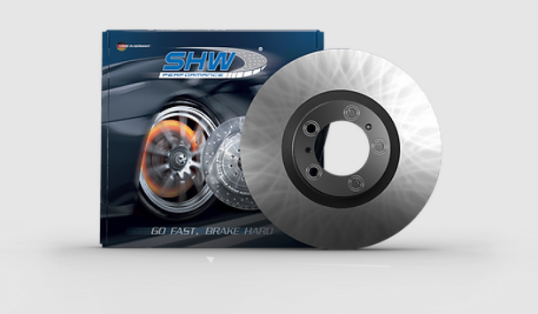 SHW 04-10 Audi A8 Quattro 4.2L Rear Smooth Monobloc Brake Rotor (4E0615601K) - SHWPERFORMANCEARX34017