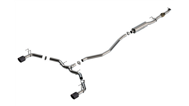 Borla 2023 Integra/22-23 Civic Si 1.5L 4 CYL. MT FWD 4DR 2.50in S-Type Catback Exhaust Carbon Fiber - BORLA140922CFBA