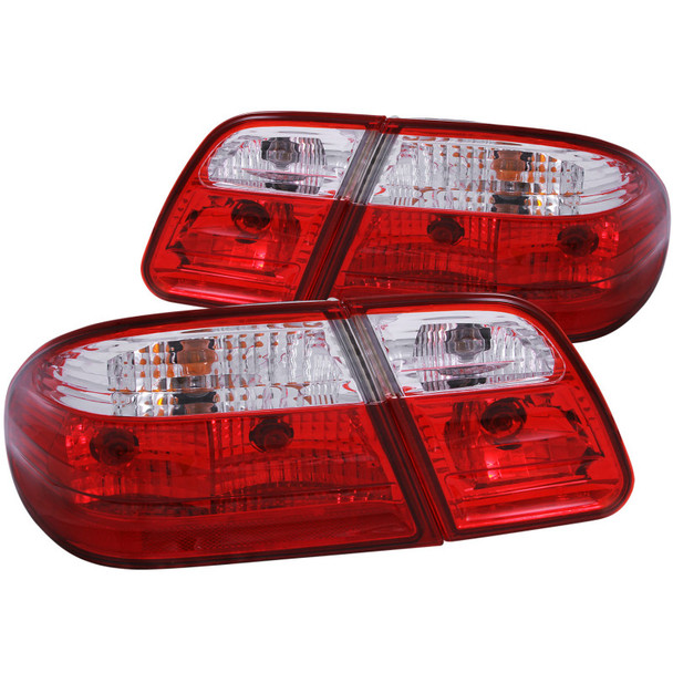 ANZO 1996-2002 Mercedes Benz E Class W210 Taillights Red/Clear G2 - ANZO221162