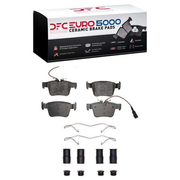 DFC 17-25 Alfa Romeo Giula Rear Euro 5000 Ceramic Brake Pads and Hardware Kit - DFC1600-1989-11