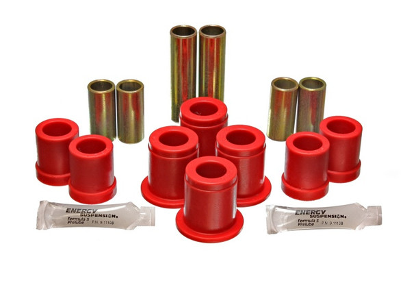 Energy Suspension 1980-86 Nissan 720 Truck 2WD/4WD Red Front Control Arm Bushing Set - ENERGYSUSPENSION7.3101R