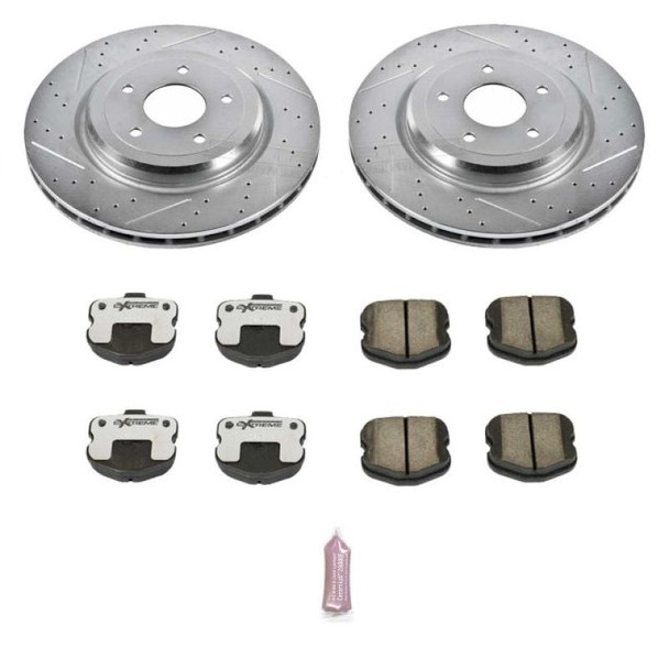 Power Stop 06-13 Chevrolet Corvette Rear Z26 Street Warrior Brake Kit - POWERSTOPK1446-26