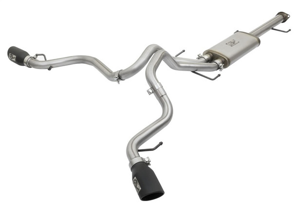 aFe MACH Force-Xp 3in - 2.5in SS Cat-Back Dual Exhaust w/Black Tips 07-14 Toyota FJ Cruiser 4.0L - AFE49-46029-B