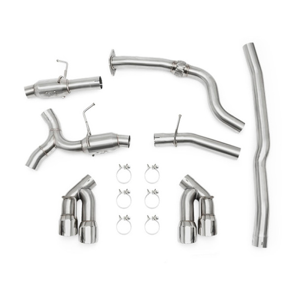 Mishimoto 2016+ Chevrolet Camaro 2.0T Quad Polished Tip Cat-Back Exhaust - MISHIMOTOMMEXH-CAM4-16QTPP