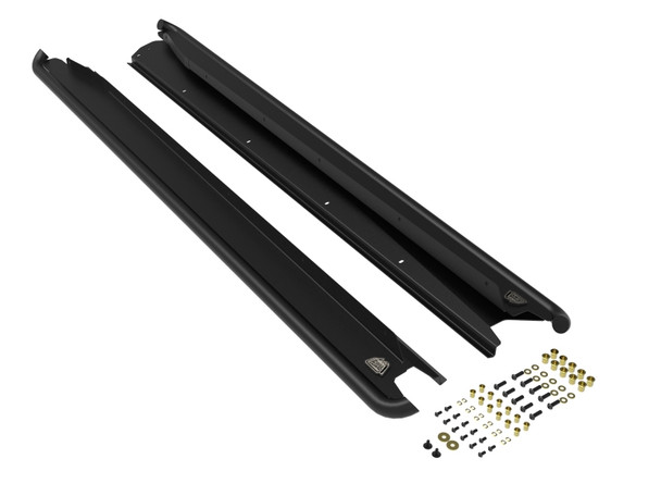aFe POWER 15-19 Subaru Outback H4 2.5L / H6 3.6L Terra Guard Trail Slider Steps - Black - AFE79-27002