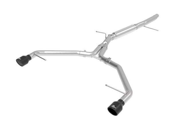 aFe 17-19 Audi A4 (L4-2.0L) MACH Force-Xp Stainless Steel Axle-Back Exhaust System - Black Tip - AFE49-36419-B