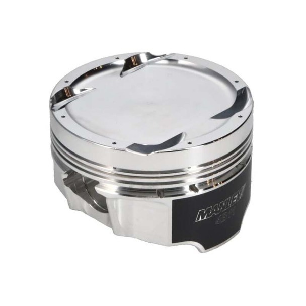 Manley 08+ Mitsubishi 4B11T 86.5mm (+.5mm) -11cc Dome 9.0:1 CR Turbo Tuff Series Piston Set w/ Rings - MANLEYPERFORMANCE624205CE-4