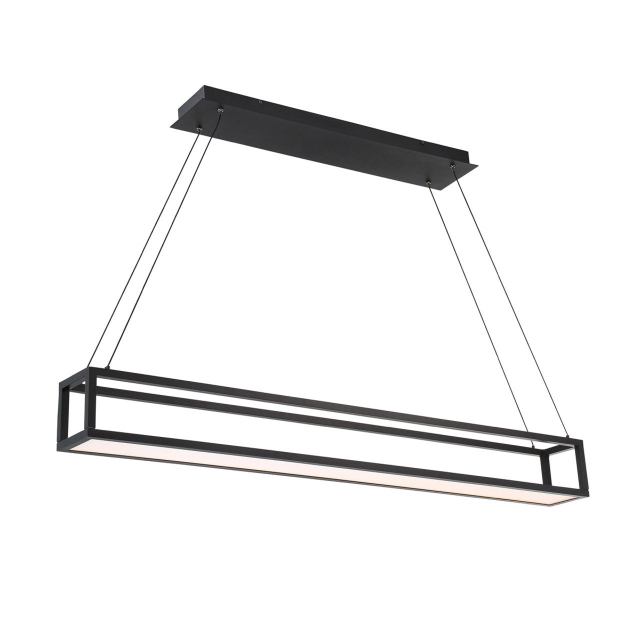 WAC Lighting PD-23852-BK Loophole Pendant Led Light Fixture, Black 