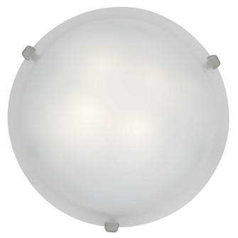 Mona Two Light Flush Mount in Brushed Steel (18|23020GU-BS/WH)