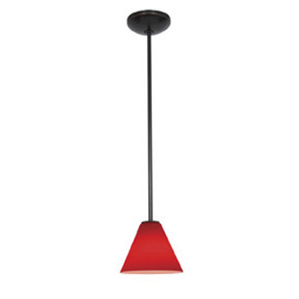 Martini One Light Pendant in Oil Rubbed Bronze (18|28004-1R-ORB/RED)