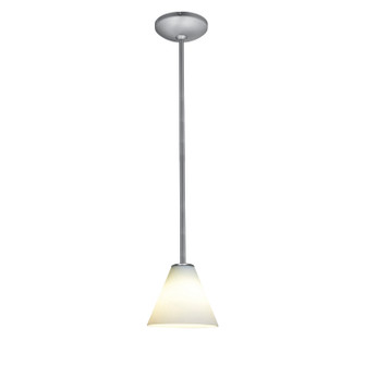 Martini LED Pendant in Brushed Steel (18|28004-3R-BS/WHT)