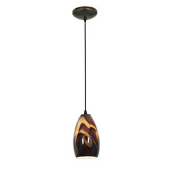 Champagne One Light Pendant in Oil Rubbed Bronze (18|28012-1C-ORB/ICA)