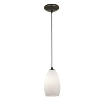Champagne One Light Pendant in Oil Rubbed Bronze (18|28012-1C-ORB/OPL)