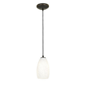 Champagne One Light Pendant in Oil Rubbed Bronze (18|28012-1C-ORB/WHST)