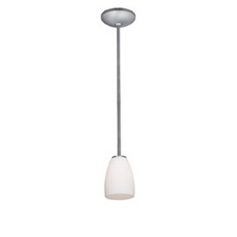 Sherry One Light Pendant in Brushed Steel (18|28069-1R-BS/OPL)