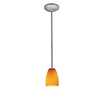 Sherry LED Pendant in Brushed Steel (18|28069-3R-BS/AMB)