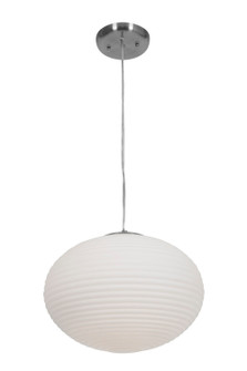 Callisto Two Light Pendant in Brushed Steel (18|50180-BS/OPL)