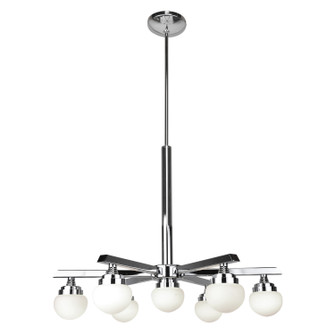 Classic LED Chandelier in Chrome (18|62477LEDD-CH/OPL)