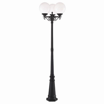 Havana Three Light Post Mount in Matte Black (106|5269BK/WH)